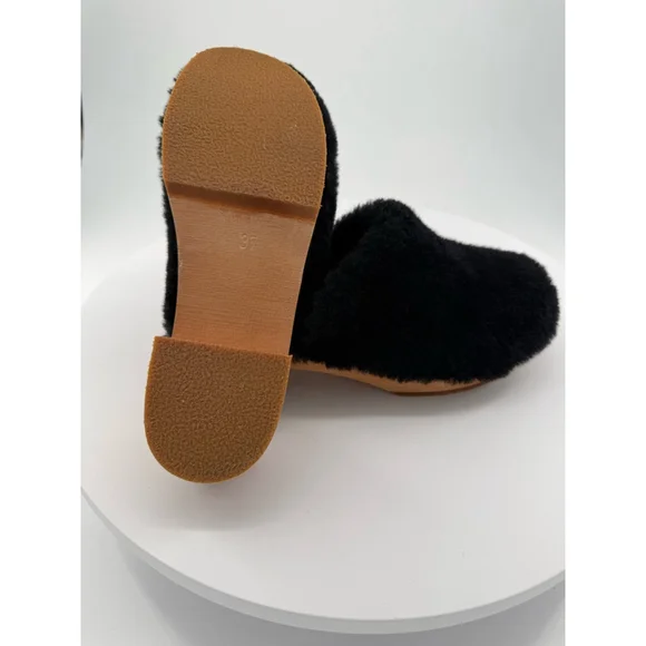 Swedish Hasbeens Fluff Genuine Shearling Clog Size 7US/37EU New without Box - Picture 6 of 14